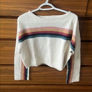 Velvet cotton sweater